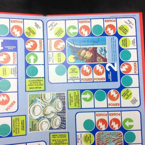 The Six Million Dollar Man Game REPLACEMENT Board Man Cave Decor Scuba Astronaut - Picture 4 of 12